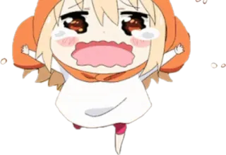 😭 3d39b3bd Umaru Doma Himouto! Umaru-chan 애니메이션, 치비, 울음, 귀여운, 우마루, 건어물 여동생! 우마루짱 telegram sticker