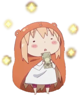 😶 5a7e152d Umaru Doma Himouto! Umaru-chan 애니메이션, 귀여운, 우마루, 히모우토, 낙서, 치비 telegram sticker