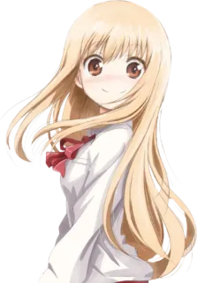 💖 61d3b653 애니메이션, 여자, 교복, 귀여운, 캐릭터 telegram sticker