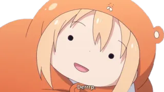 😶 7db9ed19 Derrrp. 애니메이션, 귀여운, 만화, 웃긴, 멍청, 표정 telegram sticker