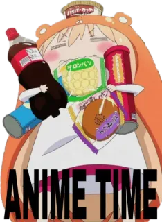 🍕 7e316249 ANIME TIME 애니메이션, 만화, 음식, 간식, 귀여운, 곰, 만화 telegram sticker