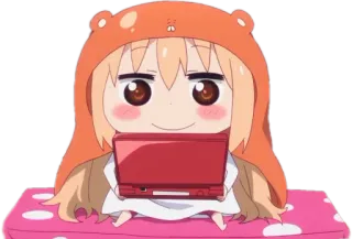 🙂 b71a8a97 Umari 애니메이션, 만화, 비디오 게임, 소녀, 귀여운, 만화 telegram sticker