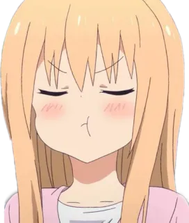 🤨 bacd0709 애니메이션, 소녀, 귀여운, 홍조, SD telegram sticker