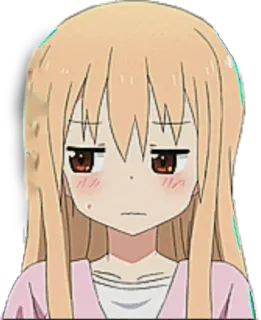 😓 d4369331 애니메이션, 만화, 소녀, 귀여운, 지루한, 표정 telegram sticker