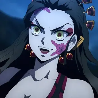 🙂 5049045b Daki Demon Slayer Anime, Demônio, Daki, Kimetsu no Yaiba, Demon Slayer telegram sticker