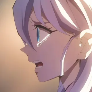 🙂 aa4d8295 chorando, anime, triste, lágrima, personagem, emocional telegram sticker