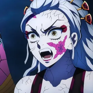 🙂 e6501758 Daki Demon Slayer Anime, Demônio, Daki, Demon Slayer, bravo, vilão telegram sticker