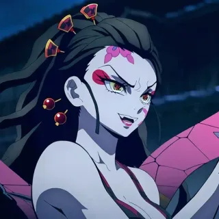 🙂 f00bbb02 Daki Demon Slayer Anime, Demônio, Feminino, Vilã, Daki, Demon Slayer telegram sticker