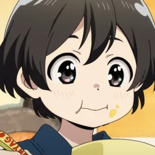 🥥 5ffff3bd anime, boy, eating, cute whatsapp sticker