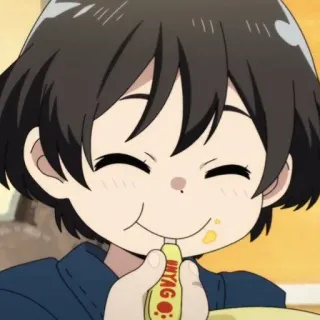 🥥 786a7150 INYAGI anime, cartoon, snack, food, cute, happy whatsapp sticker