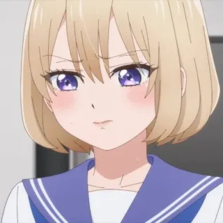 💛 87952859 anime, karakter, cewek, imut, seragam sekolah whatsapp sticker