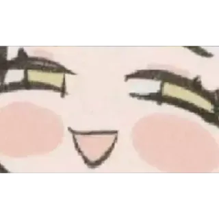 😊 8d735ec1 脸, 微笑, 卡通, 可爱, 眼睛 telegram sticker