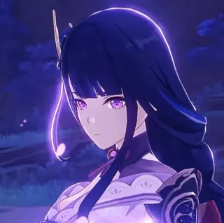 👾 1a3782f4 Raiden Shogun Genshin Impact Raiden Shogun, Genshin Impact, Anime, Video game, Personagem, cabelo roxo telegram sticker