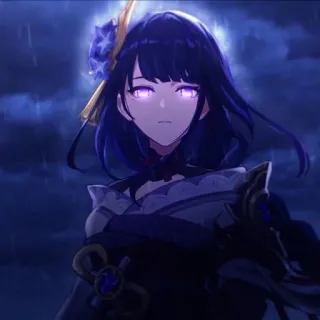 👾 39ebf090 Raiden Shogun Genshin Impact Anime, Video game, Personagem, Raiden Shogun, Genshin Impact telegram sticker