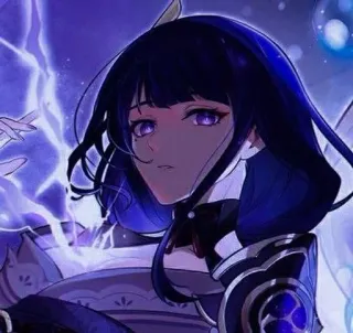 👾 5994f9b9 Raiden Shogun Genshin Impact Anime, Genshin Impact, Raiden Shogun, Personagem de videogame telegram sticker