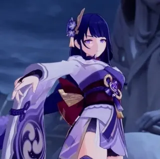 👾 64854ae1 Raiden Shogun Genshin Impact Anime, Video game, Personagem, Raiden Shogun, Genshin Impact telegram sticker