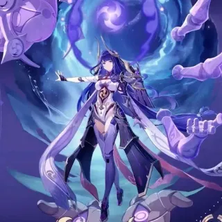 👾 6fb25367 Raiden Shogun Genshin Impact Raiden Shogun, Genshin Impact, Video game, Anime, Personagem, Arte digital, Ilustração, Roxo telegram sticker