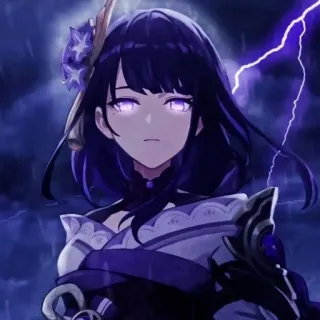 👾 999e291d Raiden Shogun Genshin Impact Anime, Personagem, Video game, Raiden Shogun, Genshin Impact telegram sticker