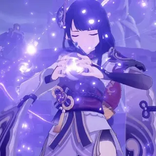 👾 ab3ca3cc Raiden Shogun Genshin Impact Raiden Shogun, Genshin Impact, Videogame, Anime, Personagem telegram sticker