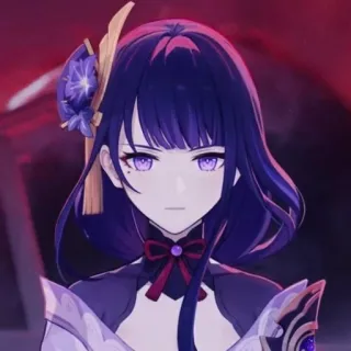 👾 d8714df1 Raiden Shogun Genshin Impact Anime, Video game, Genshin Impact, Raiden Shogun, Personagem, Roxo telegram sticker