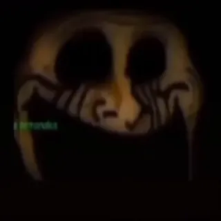 🥶 1829c824 horreur, effrayant, flippant, visage, sombre telegram sticker
