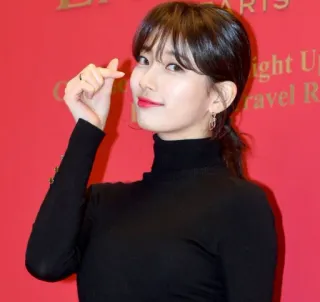 ❤️ cb29e06b 女人, 韩国, 女演员, 手指爱心, 肖像, 名人 telegram sticker