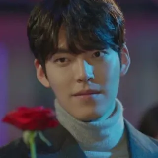 🌹 f32e63e9 男人, 玫瑰, 花, 肖像, 帅哥, 家伙, 人 telegram sticker