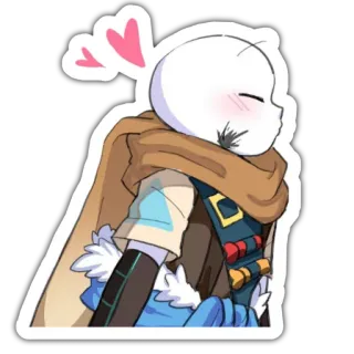 💋 25dfc2c9 Ink Sans Undertale undertale, ink sans, sans, fanart, słodkie telegram sticker