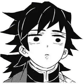 🌊 17aca4f9 Giyu Tomioka Demon Slayer Anime, Manga, Demon Slayer, Giyu Tomioka, Personaje, Cara whatsapp sticker