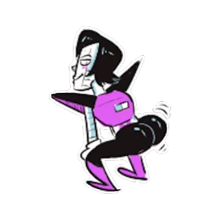 💅 b1412062 Mettaton Undertale robô, dança, videogame, mettaton, pose telegram sticker