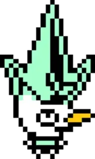 ❤️ 4fe1d52d Ralsei Deltarune deltarune, ralsei, jeu vidéo, pixel art, mignon whatsapp sticker