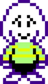 🐮 57a8e5b2 Asriel Dreemurr Undertale jeu vidéo, monstre, chèvre, pixel art, personnage whatsapp sticker