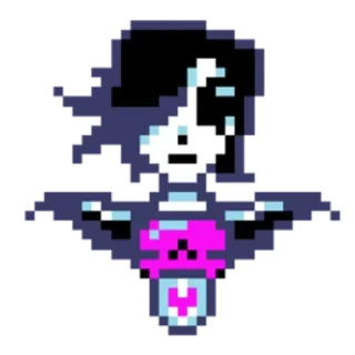 ❤️ 84d6281c Mettaton Undertale mettaton, robot, undertale, rose, jeu vidéo whatsapp sticker