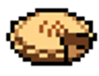 ☺️ 961fee69 tarte, nourriture, pixel art, dessert whatsapp sticker