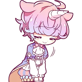 ☺️ bf480a09 Anime, Unicorn, Pastel, Lucu, Kawaii, Karakter, Fantasi telegram sticker