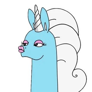 🦄 5ee13c70 Мультфильм, Животное, Единорог, Мифическое существо, Милый, Фэнтези, Наклейка telegram sticker