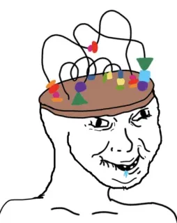 "Brainlet" [by @Naffy] whatsapp stickers