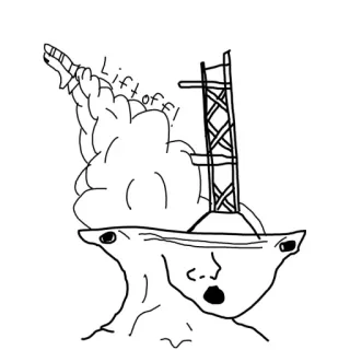 "Brainlet" [by @Naffy] telegram stickers