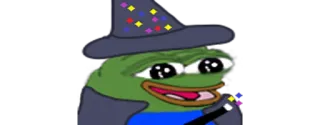 ☺️ 5e284961 Pepe the Frog ペペ, カエル, ミーム, 魔法使い, 魔法 telegram sticker