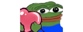 ❤️ b3036e77 Pepe the Frog ペペ, ペペザフロッグ, カエル, ハート, 愛 telegram sticker