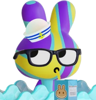 🌊 d7fa6068 thỏ, thủy thủ, đồ uống, hoạt hình, hình minh họa, nhân vật telegram sticker