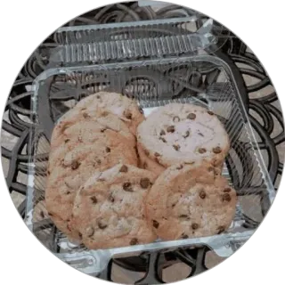 🗞 146c8cbf cookies, chocolate chip cookies, dessert, sweets, food, baked goods telegram sticker