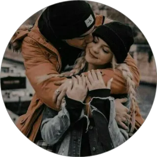 🏹 18b0f9b6 couple, love, relationship, affection, kiss telegram sticker