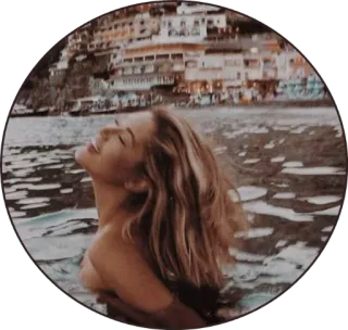 🏹 1ee09ef6 woman, sea, water, travel, vacation, ocean, beautiful telegram sticker