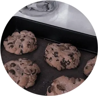 🗞 2d79cea7 cookies, chocolate chip cookies, dessert, baked goods, food, treats telegram sticker