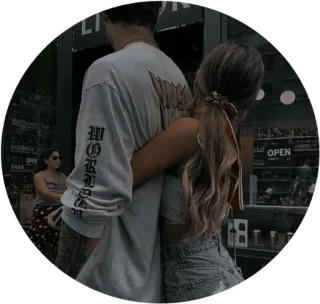 🏹 5da690e0 couple, hug, relationship, affection, love, romance telegram sticker