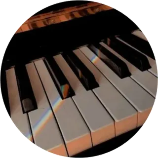 🧸 8b6741e9 piano, keyboard, musical instrument, music, keys telegram sticker