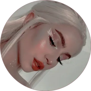 🏹 f8fdd0fd woman, makeup, beauty, portrait, face telegram sticker