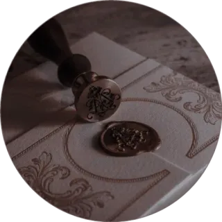 ☕️ 6fd3a861 segel lilin, surat, amplop, undangan, vintage, antik telegram sticker