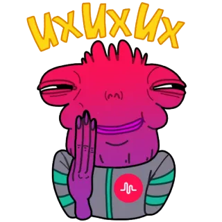 😁 93d7a792 их их их 漫画, エイリアン, ステッカー, 面白い, ミーム telegram sticker